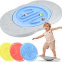 Balance Board Maze for Kids, Wobble Board with 3 Balls, 3 Replacement Labyrinth Boards, Indoor Active Play Toys for Sensory Training, Ages 3+, Max Load 140 Lbs, 18.11 in x 11.41 in x 3.15 in