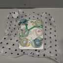 Tommee Tippee Night Time Pacifier, 6-18 Months, Symmetrical Silicone Baglet, BPA-Free Binkies, Glow in The Dark Technology, Blue Rainbow, Pack of 6