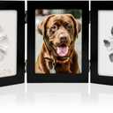 MYPAWLETS Ink&Clay Paw Print Kit Keepsake,Inkless Ink Pad & Soft Clay for Dogs/Cats Paw Prints,Pet Paw Print Impression Kit,Paw Print Stamp Pad for Dogs or Cats,DIY Gifts for Pet Owners-Black