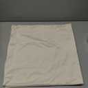 MIULEE Velvet Throw Pillow Covers 16x16 Inch, Pack of 2 - Cream White, Soft Solid Decorative Pillow Covers Cushion Cases Modern Luxury Home Decor for Spring Couch Sofa Bedroom Livingroom