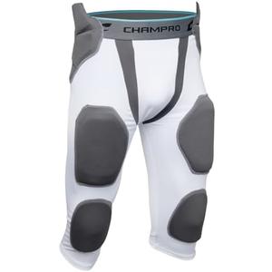 CHAMPRO Tri Flex 7-Pad Girdle Football Pants Adult Size M (White)