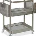 Lorell Mobile File Cart, 12.5" x 22.4" x 25.25", Metal, Champagne Gold