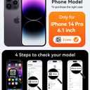 CANSHN Magnetic Compatible with iPhone 14 Pro Case, Upgraded [Full Camera Protection] [Compatible with Magsafe] [Translucent Matte] Shockproof Protective Phone Case Cover 6.1 Inch - Black
