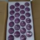 TBWIND 24 Pack Purple Mouth Tealight Candle Holder, Bulk Tea Light Votive Candle Holders for Centerpiece Table Decorations, Birthday Party, Wedding Centerpieces, Candlelight Dinner