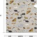 Cute Dogs Animal Print Mailbox Cover Magnetic Waterproof Mail Wraps Post Letter Box Covers for Outdoor Garden Use 21x18 in