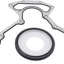 Partman BS40640 Rear Main Seal Block Cover Gasket Kit Fit for Chevy Cadillac Buick GMC Hummer Isuzu Pontiac Saab 4.8 5.3 6.0L LS2 LS3