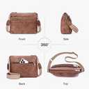 Crossbody Bags for Women Rfid Travel Crossbody Purses Leather Handbags Medium Shoulder bag with Adjustable Strap
