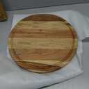 Vesta Homes Large Wooden Round Chopping Board, Cutting/Serving Board, Charcuterie, and Cheese Board for Kitchen | Natural Acacia Wood | 15 * 15 * 1 Inches | Handcrafted in India