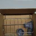 Kitchen Sink Faucet Organizer - Stainless Steel Kitchen Sink Sponge Holder Around Faucet, Rust-Resistant, 360 Rotating Design (7.0" x 5.4" x 1.69") - Fits Only 0.78" - 0.98" Diameter Pipes