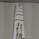 White Tension Curtain Rod for Windows 28 to 48 inch, Adjustable Expandable Pressure Spring Curtain Rod No Drilling, 7/8" Curtain Rod for Bedroom Doorway Closet Door