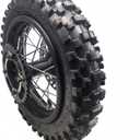 10" Rear Wheel Rim Tire Assembly for 50cc 110cc 125cc Dirt Bike tao TTR SSR CRF Apollo 12mm axle Includes 190mm Brake disc 80/100-10 Tire Tube With Brake Rotor and 420 Sprocket