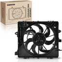 A-Premium Engine Radiator Cooling Fan Assembly with Brushless Motor Compatible with Select Chevrolet & Cadillac Models - Camaro 2016-2020, CTS 2016-2019, ATS 2016-2019 - Replace# 23458695