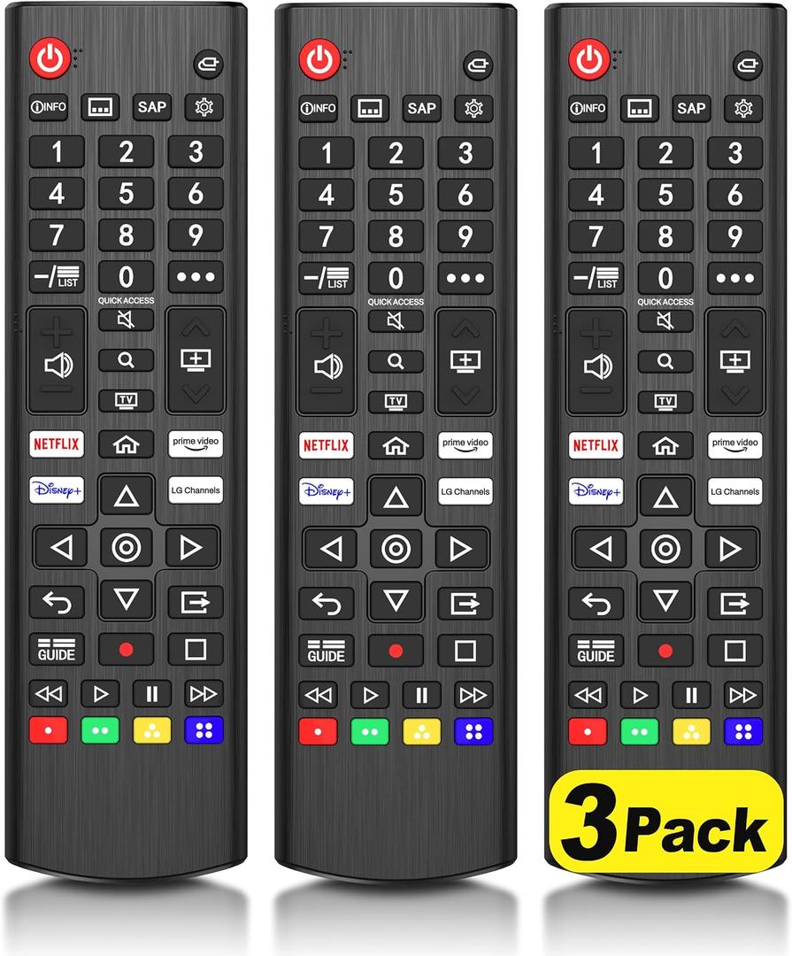3 Pack for LG Smart TV Remote Control, Universal for All LG Smart TVs