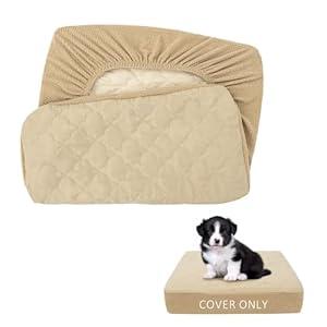 CHHKON Dog Bed Covers Replacement Washable Waterproof Pet Puppy Bed Cover for Dog(Beige, 30x20x6 inch) CHHKON Dog Bed Covers Replacement Washable Waterproof Pet Puppy Bed Cover for Dog(Beige, 30x20x6 inch)