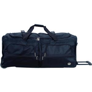Rockland Rolling Duffel Bag, Black, 22" (36")