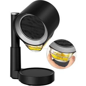 Portable Range Hood: Kitchen Countertop Cooking Exhaust Fan Quiet Smoke Removal - 3-Speed Suction Height & Angle Adjustable Design Dual-layer Filter- Plug-in for Apartments RV BBQ Hot Pot