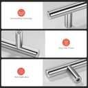 Homdiy 25 Pack Brushed Nickel Cabinet Pulls Drawer Handles Cabinet Hardware Stainless Steel Cabinet Handles 4in Hole Centers Cupboard Pull Drawer Pulls, 201SN