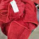 Uttermara Weighted Blankets for Adults Queen Size, 20lbs 60x80 inches Blanket with Soft Warm Plush Sherpa Fleece, Washable Thick Heavy Throw for Sleep, Anxiety and Calming, Red