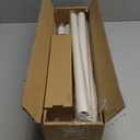 White Curtain Rods for Windows 66 to 120 Inches Adjustable Decorative 1 Inch Diameter Single Window Curtain Rod Set with Classic Finials, White Finishing