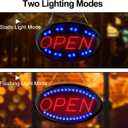 LED Open Sign, FITNATE Large 23x14 inch Business Open Sign with Remote Electric Display Light,2 Modes Flashing & Steady Lights for Business, Shop, Bar, Hotel