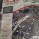 HOLDN STORAGE Christmas Ornament Storage Box with Dividers, Holds Up to 72 Ornaments (4 Inches), Large Organizer with 3 Stackable Trays - Gray