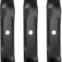 3 Pack 48" Deck Mower Mulching Blades Compatible with John Deere D140 E140 D160 E160 E170 E150 LA145 LA140 LA155 155C 48" Deck Lawn Mower Replaces GY20852 GX21784 AM137757 AM141035