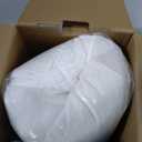 5 STARS UNITED Knee Pillow for Back Sleeping Memory Foam Cushion for Sciatica Pain Relief Under Leg Support for Sleeping on Back Half Moon Bolster for Bed, White, Standard