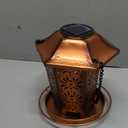 Solar Bird Feeders for Outdoors Hanging - Premium Grade Metal Bird Feeder, Chew-Proof, Weather and Water Resistant Wild Bird feeders, Outside and Garden Decoration