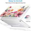 Mektron Case for MacBook Air 13 inch M1 A2337 A2179 A1932,Hard Cover 2018-2021 Air 13-inch with Touch bar & Touch ID, Exclusively Designed Protective Shell with Screen Protector, Colorful Floral
