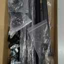 Christmas Stocking Holder, Free Standing Stocking Rack with Wheels, 12 Removable Stocking Hooks, Adjustable Feet, 41"L x 37"H x 11"W, Holiday Decor Stocking Hanger for Floor/Home/Living Room