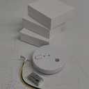 Smoke Detector, Hardwired Interconnected Smoke Detectors, Smoke Alarm with Replaceable 9V Battery, Interconnects Up to 12 Fire Alarms Smoke Detectors, Fire Alarm with Test/Silence Button 4 Packs
