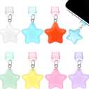 Mabor 7-Pack Silicone Dust Plug Charms, Easy-Grip USB-C/Type C Port Covers for Smart Phone, Cute Colorful Tech Accessory