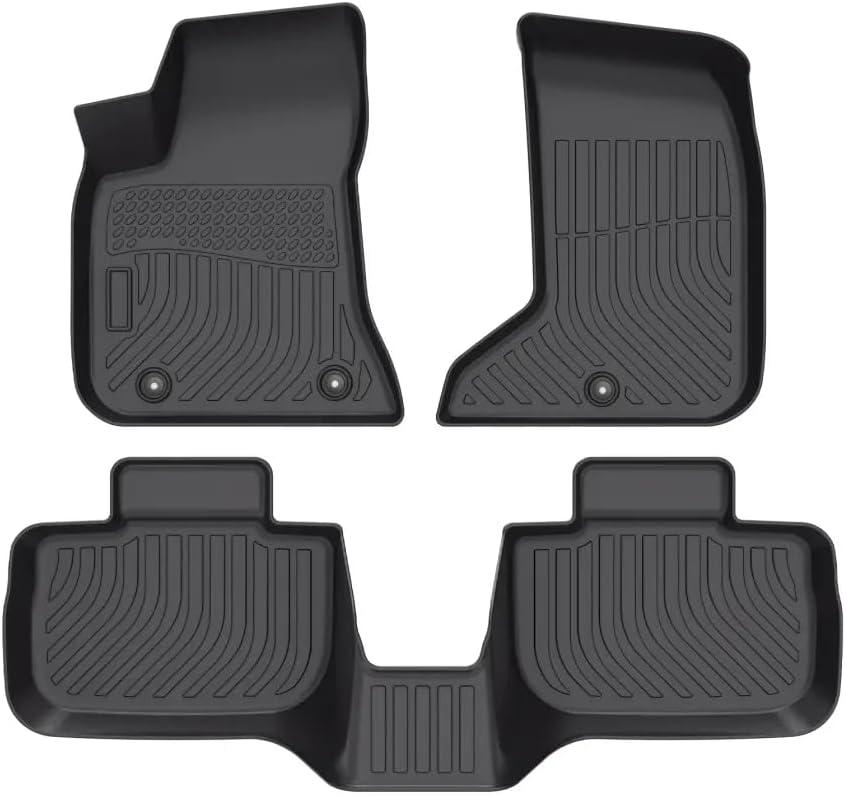 Cartist Custom Fit for Floor Mats 2011-2023 Dodge Charger AWD/Chrysler 300 AWD All Weather Floor Liners Front & 2nd Row TPE Heavy Duty (NOT for RWD)