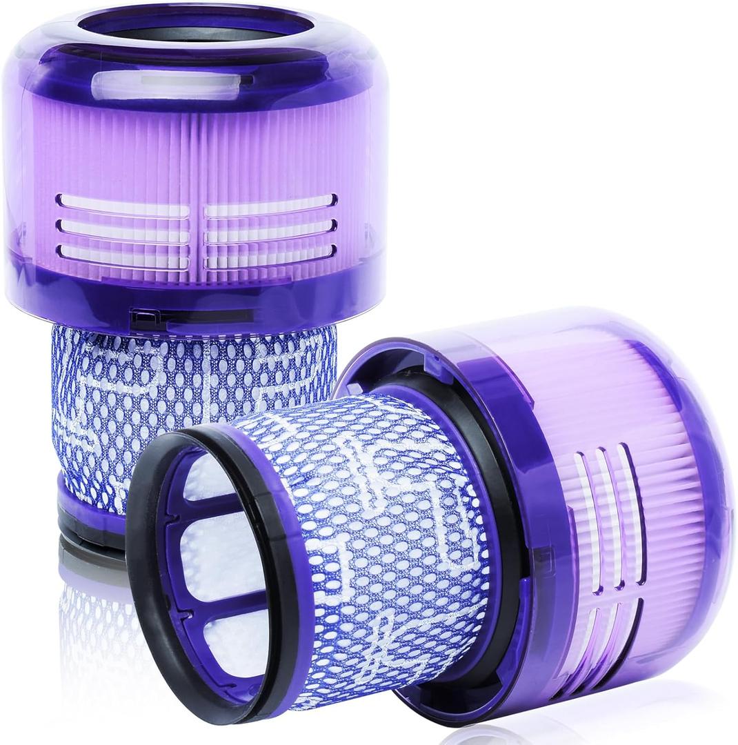 2 Pack SV18 Vacuum Filter Replacement for Dyson Digital Slim SV18 / V10 Spare Cordless Vacuum, Part No. 970612-01 for Dyson HEPA Digital Slim Post-Filter