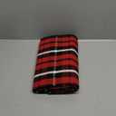 LEEVAN Christmas Outdoor Rug 2x4, Buffalo Plaid Green and Black Checkered Entryway Rug, Xmas Washable Front Porch Door Mat Woven Cotton Layered Doormat Rug for Bathroom Kitchen Patio Holiday Decor