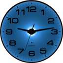 Night Light Wall Clocks Battery Operated, 10 Inch Silent Wall Clock for Bedroom Night Glow, Sound Control Luminous Wall Clocks for Living Room Decor, LED Wall Clock Modern for Kitchen Office