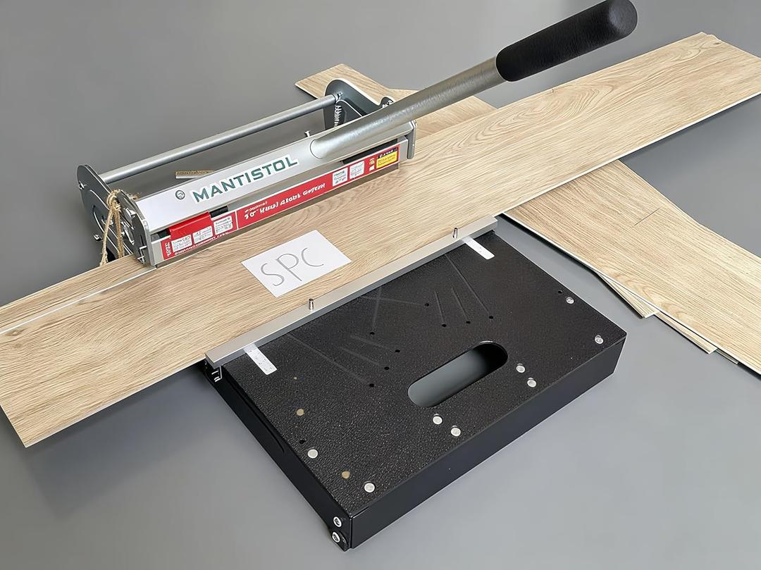 13" Rigid Core Vinyl Floor Cutter, Cuts SPC/LVP/LVT/WPC up to 9mm; Crack-free! Moveable blade for irregular corners, door jams, etc. -saves 30% time! Perfect for Pros & DIYers!