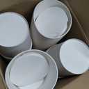 100 PCS 85 oz Disposable Paper Popcorn Buckets with Paper Lids