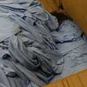 12 Pack Bulk Baby Blue Round Tablecloths for 5ft Tables, 120 inch Fitted Spandex Table Cloth with Skirt, Wrinkle Free Wholesale Table Covers for Large Events, Weddings Reception, Banquets, 60inch