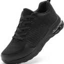 LUPWEE Steel Toe Shoes for Men Women, Slip Resistant Safety Work Shoes Puncture Proof Comfortable Indestructible Sneakers with Specialized Work Insole for Industry Construction Warehouse M8.5