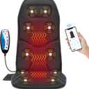 COMFIER Back Massager with Heat, App Control Vibration Massage Seat Cushion, 10 Motors & 3 Heat Levels Chair Massager Pad, Home Office Use