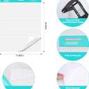 Lined Sticky Easel Pad, 15 * 18 inch,Self-Stick Flip Chart Paper, Super Adhesive & Bleed-Resistant,Micro-Perforated Tear,Classroom Teacher Office Presentation Pads,3 Pads/Pack,90Sheets