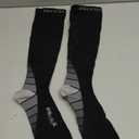 Physix Gear Compression Socks 20-30 mmHg - Men & Women - Running, Nurses, Shin Splints, Flight, Travel (Black/Grey)