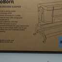 NeoBorn 3 in 1 Baby Bassinet, Bedside Bassinet for Baby, Rocking Bassinet with Breathable Full-Mesh, Mattress and Soft Sheet, Adjustable Height, Stable and Secure Crib for Newborns