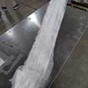 JONATHAN Y UMB1002D Tracy 9 ft. Classic MidCentury Scalloped Fringe Market Patio Umbrella with Auto-Tilt, Crank, Wind Vent and UV Protection in White/Black