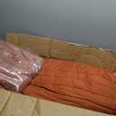 Monbix Super King Plus Size Comforter Set - 7 Pieces Burnt Orange Bed in a Bag Super King Plus Bedding Sets with Comforters, All Seasons Comforter Bed Set with Sheets,Pillowcases & Shams