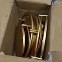 Tioncy Set of 6 Gold Cake Stand Round Metal Cake Stands Antique Gold Dessert Display Cupcake Pastry Candy Display Plate for Wedding Birthday Party Event Bridal Celebration Table(Simple)