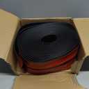 PATIKIL Silicone Seal Strip, 33 ft x 1-3/8" Width Self Adhesive Door Draft Stopper Weather Stripping Tape for Gap, Door Under Bottom, Sliding Door, Shower Glass Gaps, Black