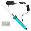 Hot Wire Pen, Electric Hot Wire Cutter Pen 10cm, Styrofoam Cutting Hot Pen Hot Wire Cutting Pen for Amateur DIY Heat Cutting Engraving Pen, Art Making, Foam Carving (blue, 100mm)