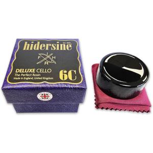 Hidersine 6C Deluxe Cello Rosin - Handmade in UK  Dark formula for Cellists  Historic recipe Rosin with Strong Grip & Warm Tone  30g size for cello bow  Colophony